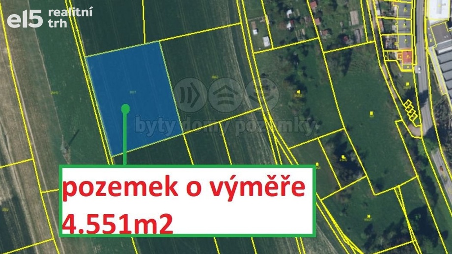 Prodej zemědělská půda, 4 551 m² - Police nad Metují