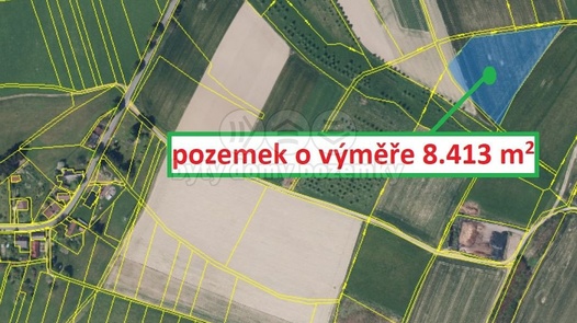 Prodej zemědělská půda, 8 413 m² - Machov - Nízká Srbská