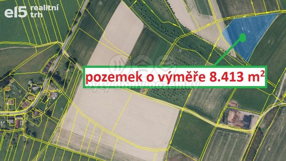 Prodej zemědělská půda, 8 413 m² - Machov - Nízká Srbská