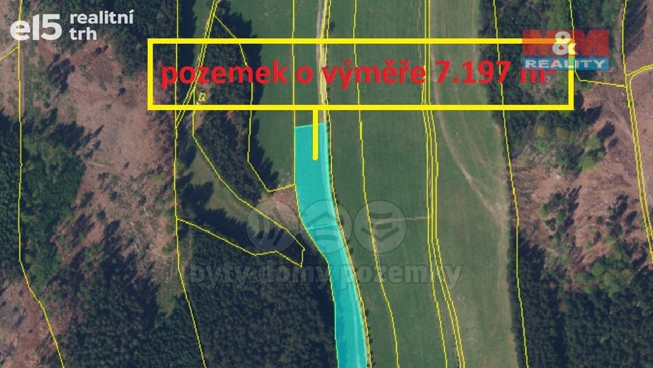 Prodej pozemky - trvalý travní porost, 7 197 m² - Machov