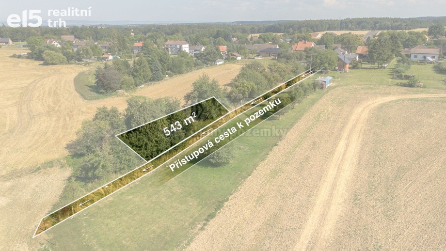 Prodej pozemky - zahrady, 543 m² - Chlístovice
