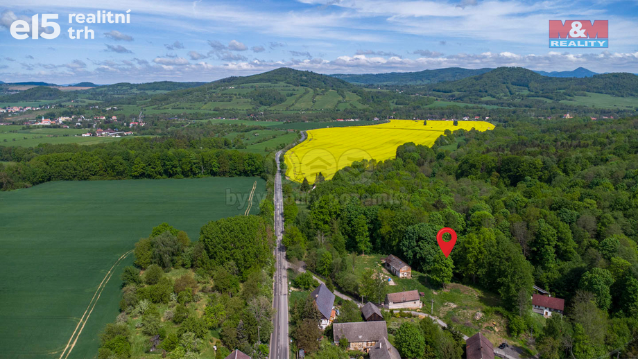 Prodej pozemky - zahrady, 3 605 m² - Žandov - Valteřice