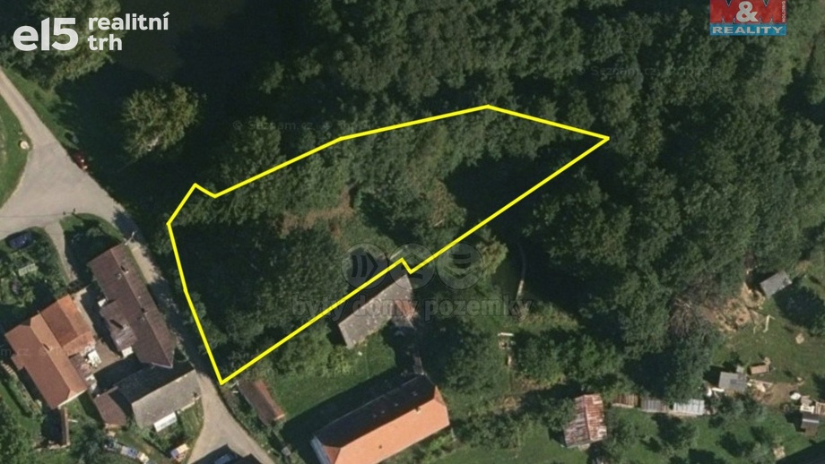 Prodej pozemky pro bydlení, 1 395 m² - Dolní Hrachovice - Mostek