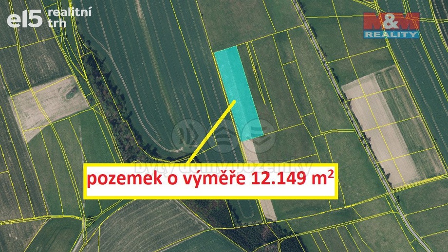 Prodej zemědělská půda, 12 149 m² - Police nad Metují - Velká Ledhuje