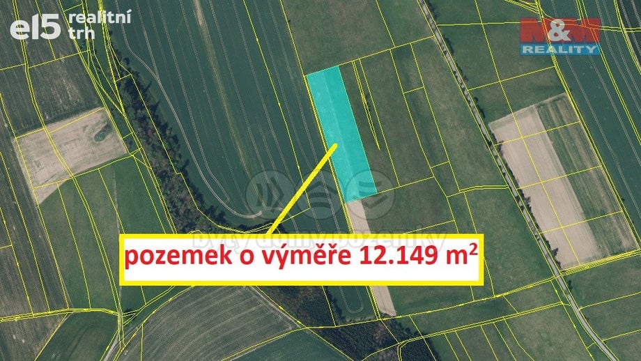 Prodej zemědělská půda, 12 149 m² - Police nad Metují - Velká Ledhuje