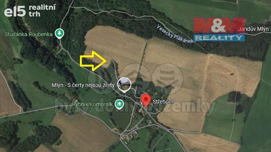 Prodej lesy, 645 m² - Dolní Bousov - Střehom