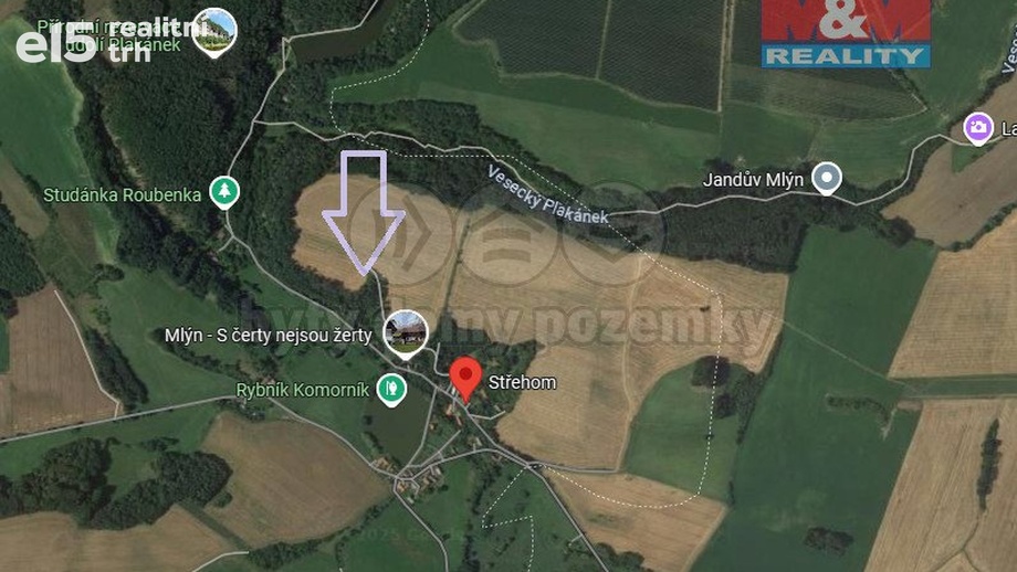 Prodej zemědělská půda, 142 m² - Dolní Bousov - Střehom