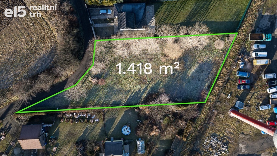 Prodej pozemky - zahrady, 1 418 m² - Velký Týnec
