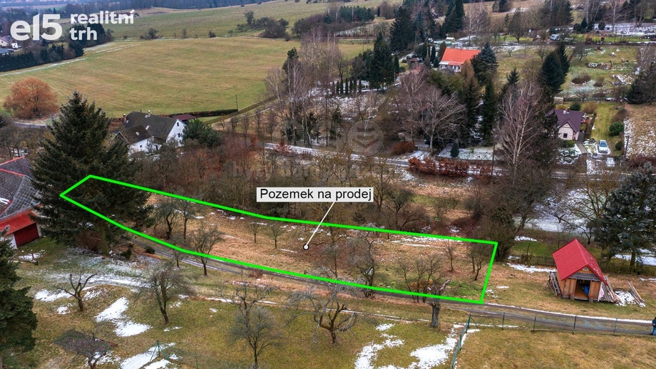 Prodej pozemky - zahrady, 1 537 m² - Žandov - Radeč