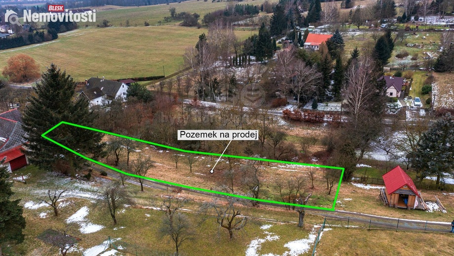 Prodej zahrady 1 537 m², Žandov - Radeč