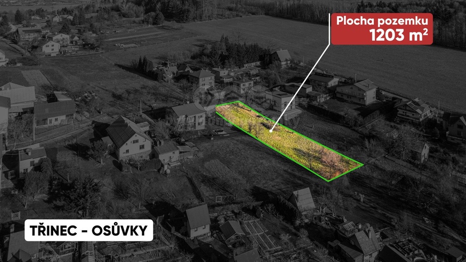 Prodej stavebního pozemku 1 203 m², Třinec