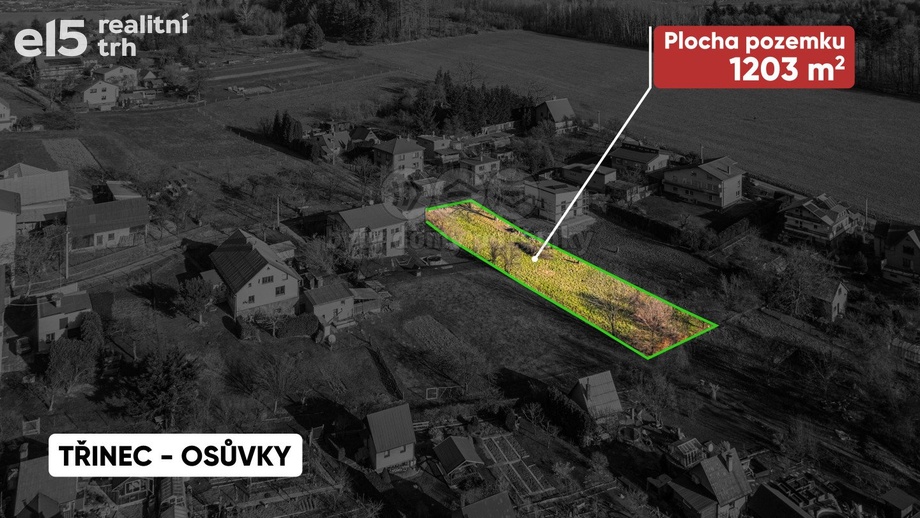 Prodej pozemky pro bydlení, 1 203 m² - Třinec - Osůvky