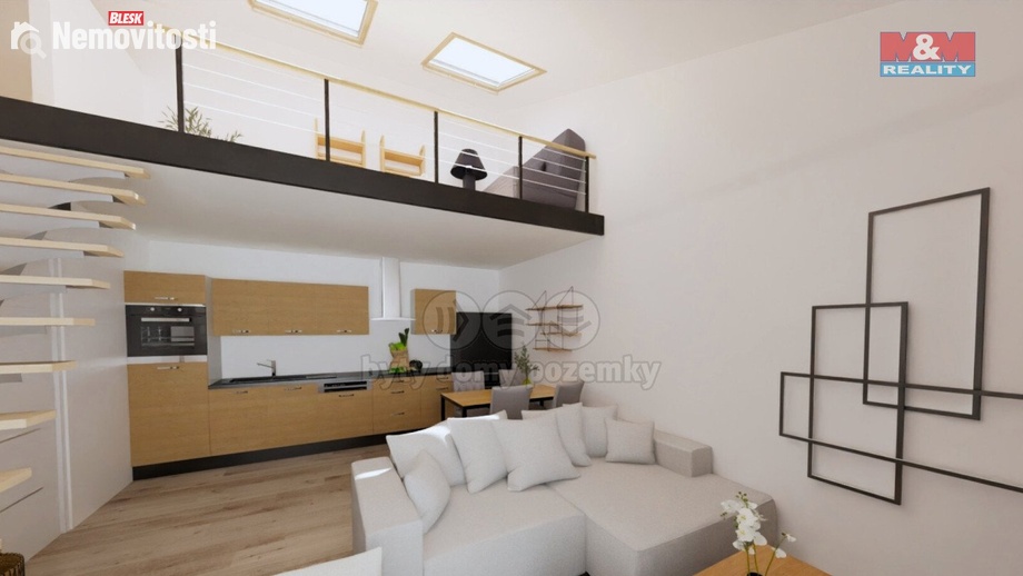 Prodej bytu 3+kk 79 m², Žleby