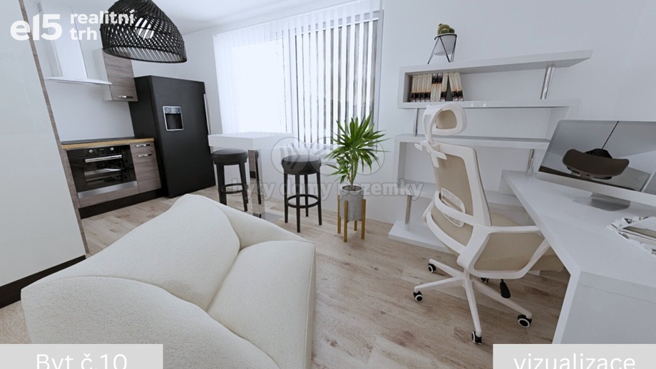 Prodej byty 1+kk, 34 m² - Žleby