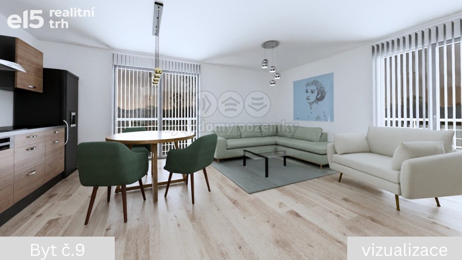 Prodej byty 3+kk, 73 m² - Žleby