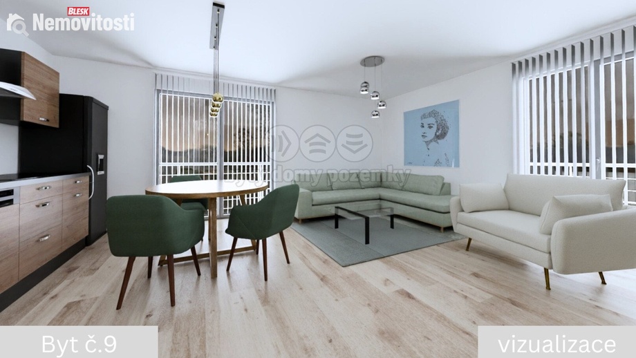 Prodej bytu 3+kk 73 m², Žleby