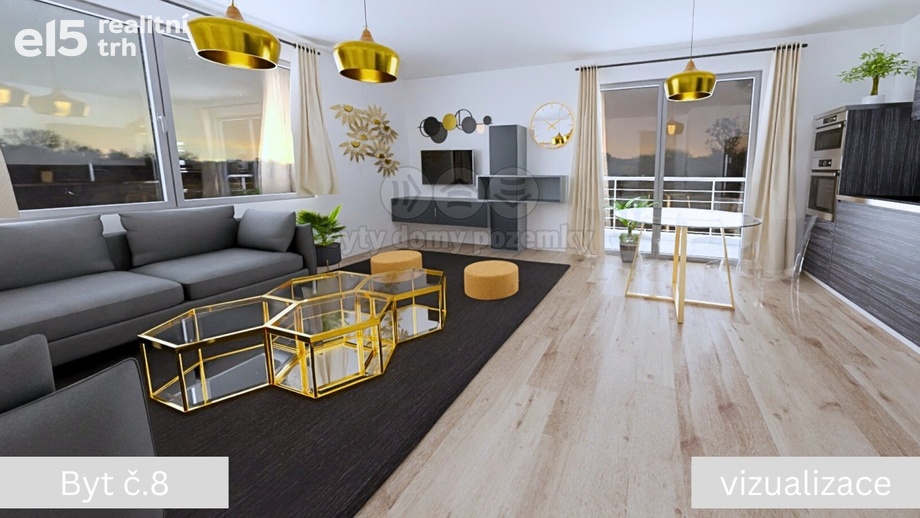 Prodej byty 2+kk, 63 m² - Žleby