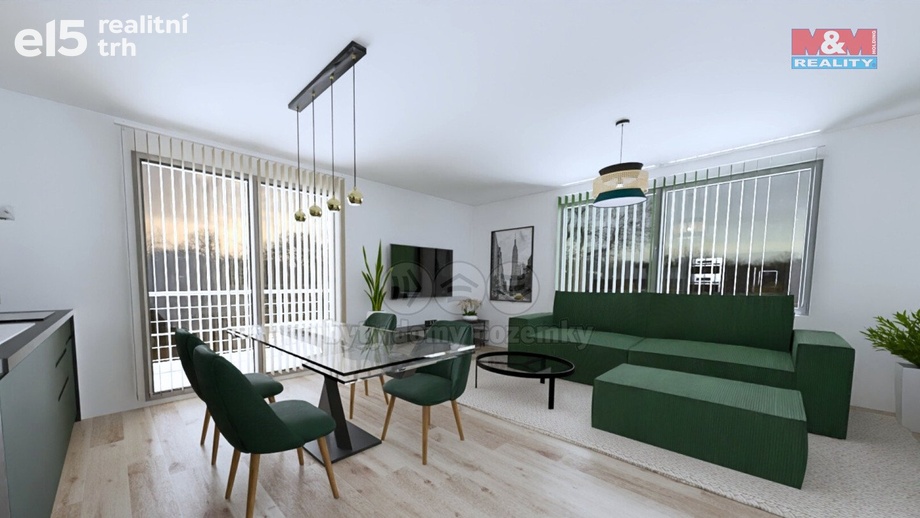 Prodej byty 2+kk, 63 m² - Žleby