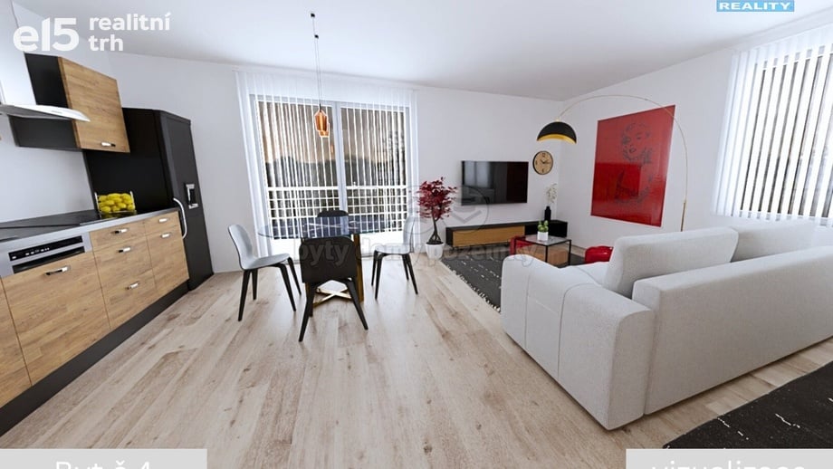 Prodej byty 2+kk, 55 m² - Žleby