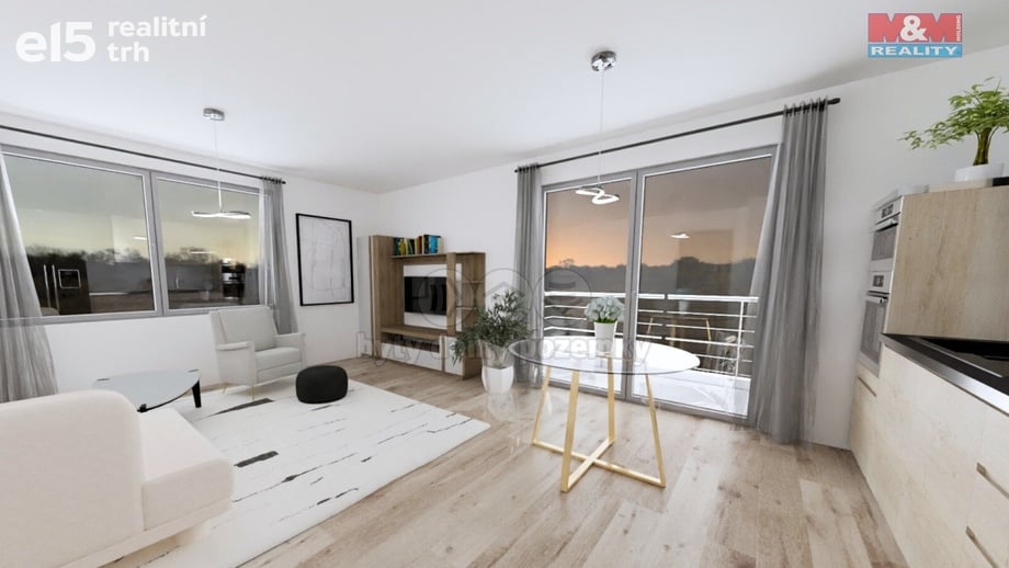 Prodej byty 2+kk, 63 m² - Žleby