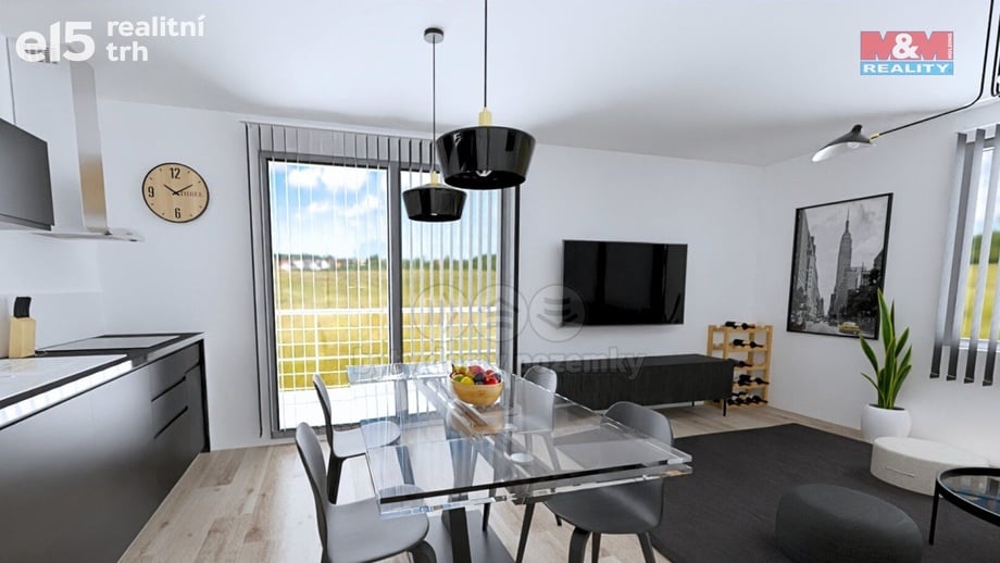 Prodej byty 2+kk, 63 m² - Žleby