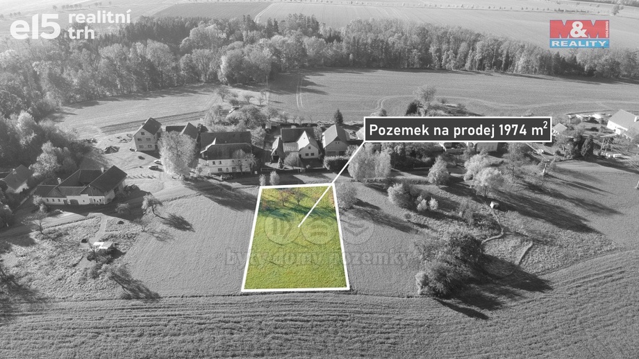 Prodej pozemky pro bydlení, 1 974 m² - České Heřmanice - Borová