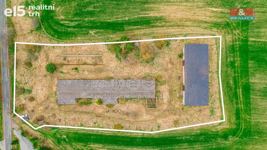 Prodej zemědělské objekty, 9 558 m² - Všemyslice - Všeteč