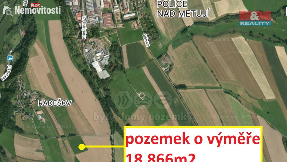 Prodej louky 18 866 m², Police nad Metují
