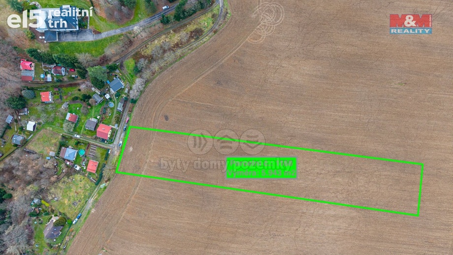 Prodej zemědělská půda, 5 943 m² - Jesenice - Osnice