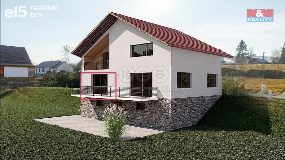 Prodej byty 2+kk, 40 m² - Králíky - Červený Potok