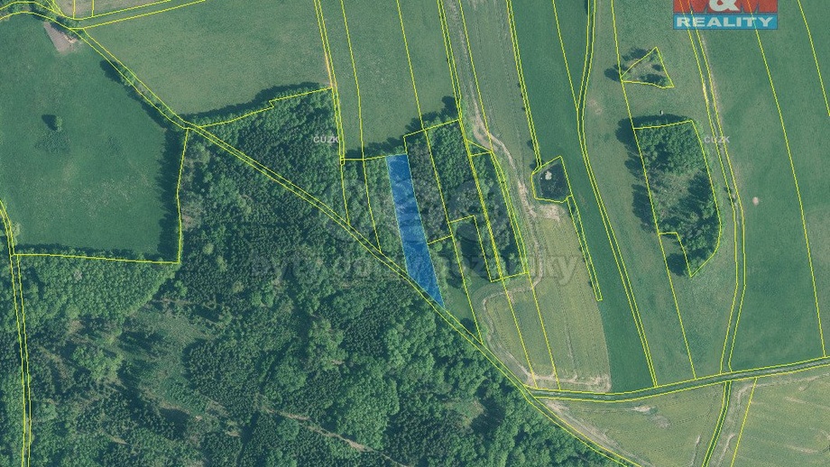 Prodej lesa 5 564 m², Skály