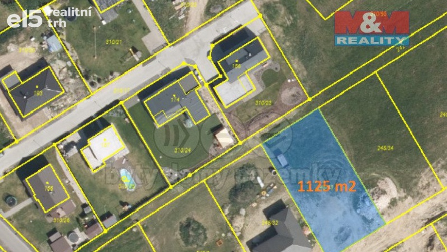 Prodej pozemky pro bydlení, 1 125 m² - Poběžovice u Holic