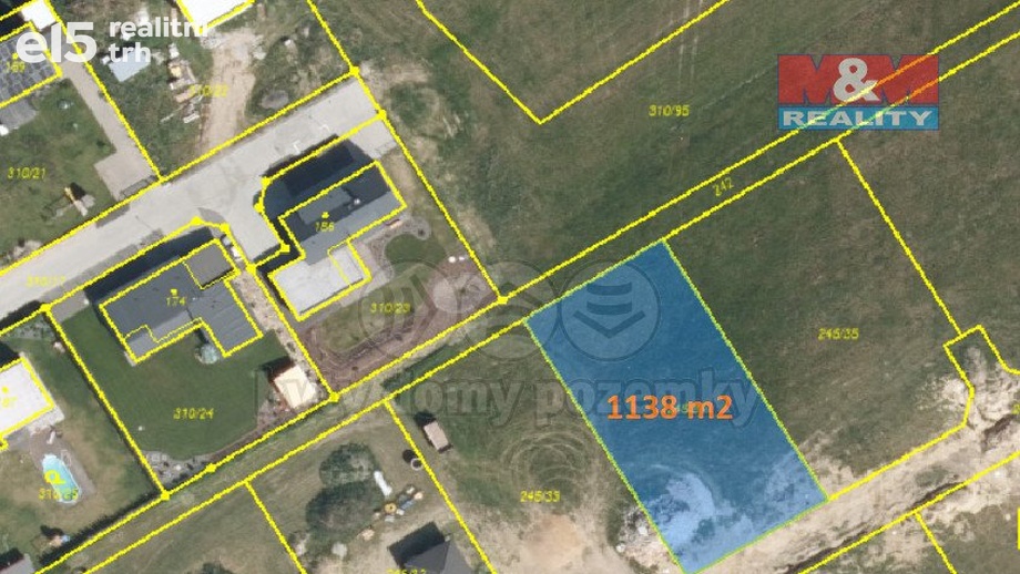 Prodej pozemky pro bydlení, 1 138 m² - Poběžovice u Holic