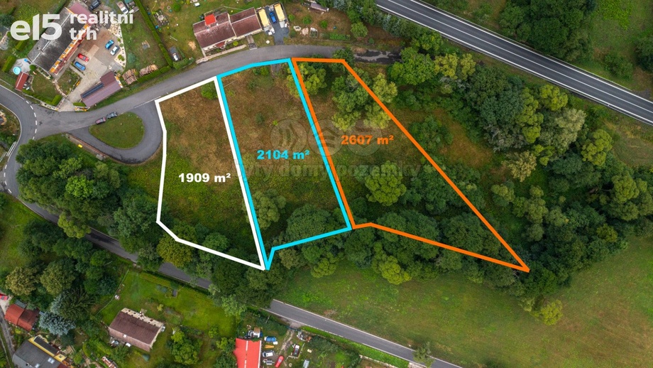 Prodej pozemky pro bydlení, 11 473 m² - Krásný Les - Damice