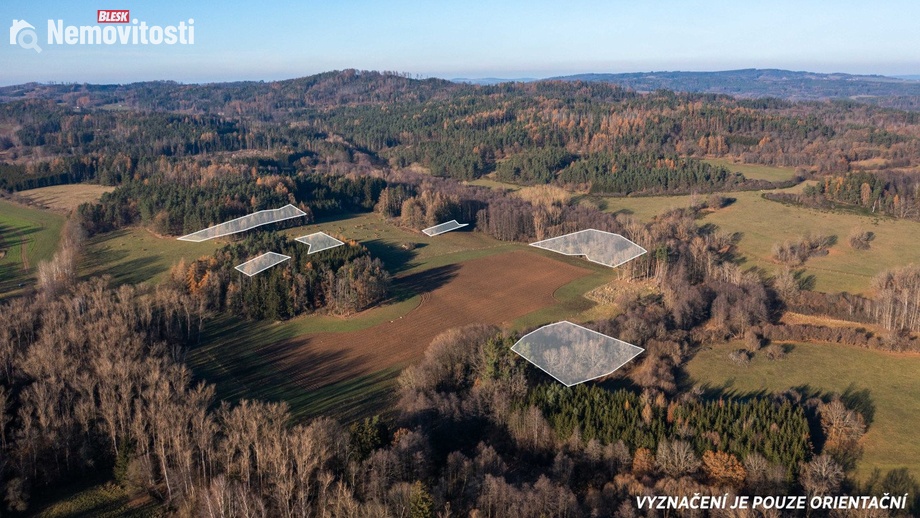 Prodej lesa 25 838 m², Nalžovské Hory