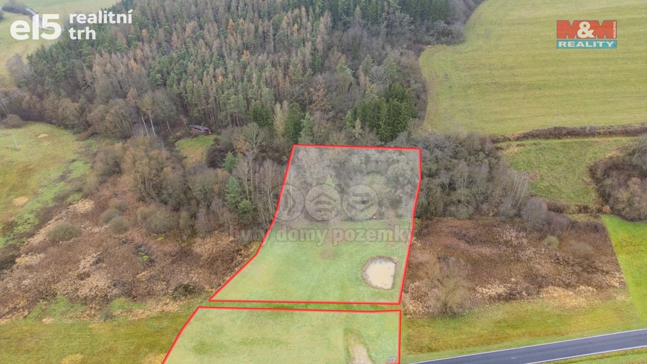 Prodej pozemky - trvalý travní porost, 6 272 m² - Hůrky