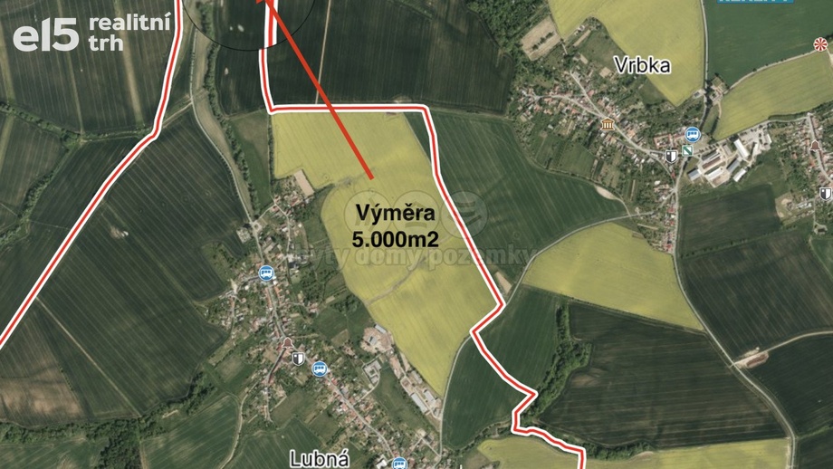 Prodej zemědělská půda, 5 000 m² - Lubná