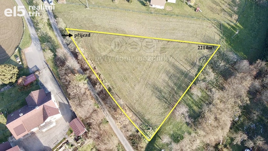 Prodej pozemky - trvalý travní porost, 2 214 m² - Voděrady - Uhřínovice