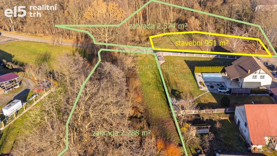 Prodej pozemky pro bydlení, 5 813 m² - Olbramovice - Slavkov