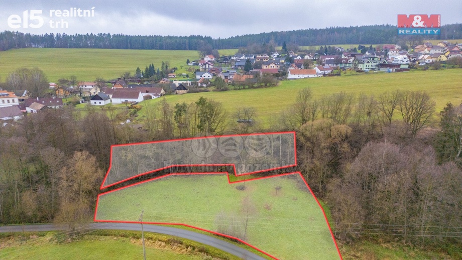 Prodej pozemky - trvalý travní porost, 4 176 m² - Hůrky