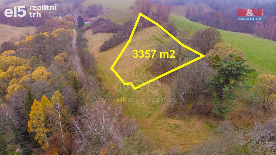 Prodej pozemky - trvalý travní porost, 3 357 m² - Hajnice