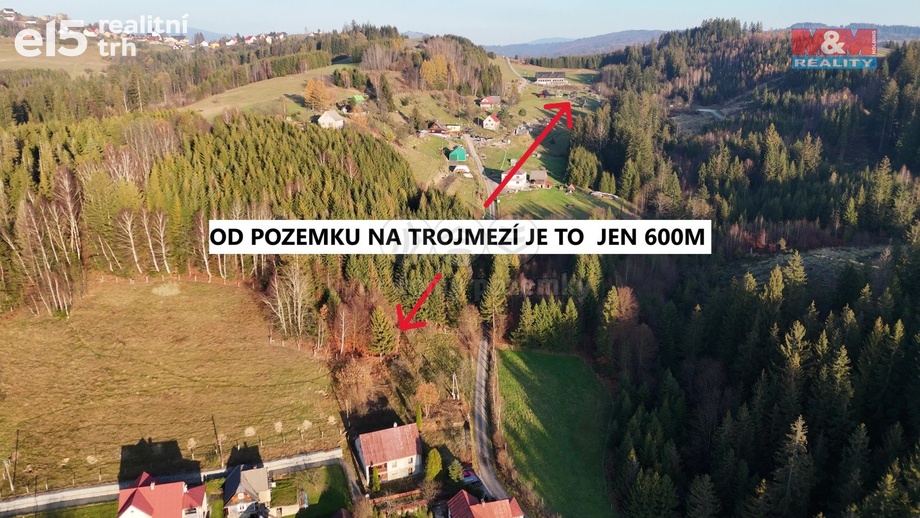 Prodej pozemky - trvalý travní porost, 1 120 m² - Hrčava