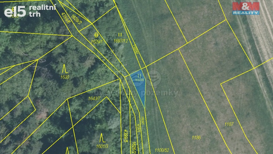 Prodej pozemky - trvalý travní porost, 6 102 m² - Vysoké Pole
