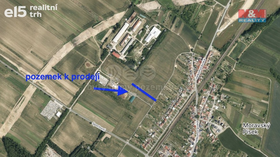 Prodej pozemky pro komerční výstavbu, 1 137 m² - Moravský Písek