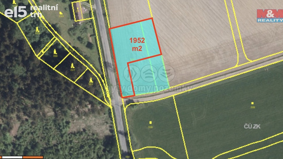 Prodej zemědělská půda, 1 952 m² - Javornice