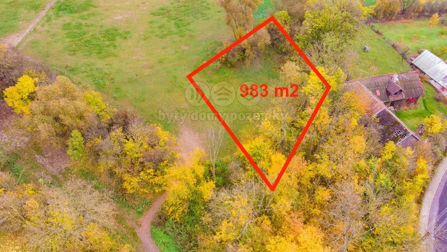 Prodej pozemky - trvalý travní porost, 983 m² - Údrnice