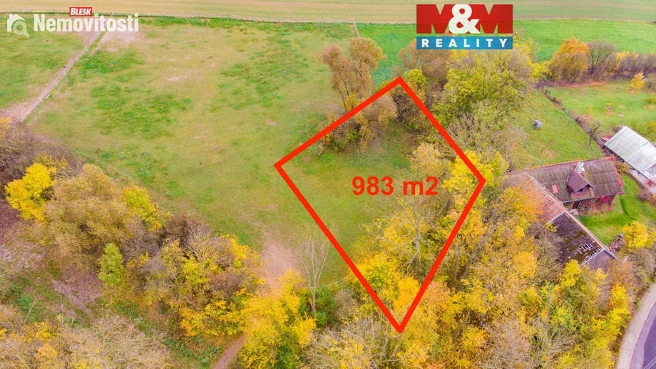 Prodej louky 983 m², Údrnice