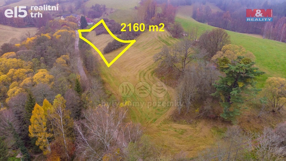 Prodej pozemky - trvalý travní porost, 2 160 m² - Hajnice