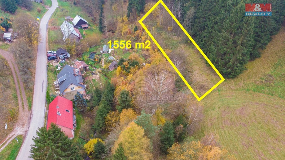 Prodej pozemky - zahrady, 1 556 m² - Vidochov - Stupná