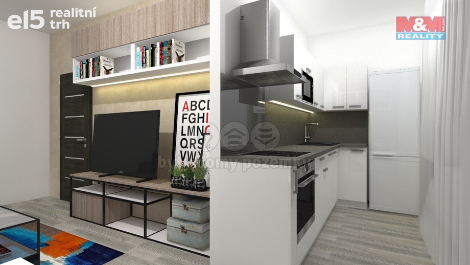 Prodej byty 1+kk, 28 m² - Tanvald